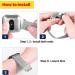 Stainless Steel Bands for Fitbit Versa 3 & Sense - Black Midsize - Buy Online on SooperMarket.com