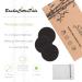 Organic Bamboo Makeup Remover Pads - 10 Pack Black Washable Cotton Rounds with Laundry Bag - Gentle Facial Cleansing Wipes for All Skin Types - Buy Online on SooperMarket.com