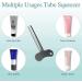 Facesunny 12 Metal Tube Squeezer Toothpaste Squeezer Metal Tube Roller Paint Squeeze Gadget - Buy Online on SooperMarket.com