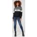 HAPPY MAMA Women's Nursing Hoodie Breastfeeding Maternity 503p 8 Graphite/Light Grey/Black - Buy Online on SooperMarket.com