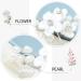 Earent Bride Wedding Flower Pearl Hair Pins - Pack of 3 | Bridal Hair Accessories for Women and Girls - Buy Online on SooperMarket.com