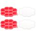 Storage of baby food from Lovenoobs baby porridge freezing container made of 100% silicone baby porridge porridge ice cream shapes baby dinner spoon baby porridge container prayer freezing container red