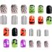 Halloween Nails | Artificial Nails Full Stick On Nails Artificial Nails Decorations Short Square Fake Nails Halloween Ghost Press On Nails Natural & Fit False Nails - Buy Online on SooperMarket.com