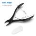 FERYES Large Handle Toenail Clippers for Thick Fungal or Ingrown Toenails - Podiatrist Recommended 4R13 Stainless Steel Cutters - BLACK - Buy Online on SooperMarket.com