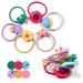 120pcs Mix Color Girls Elastic Hair Ties | Soft Rubber Bands for Kids | Hair Accessories for Girls, Teens, and Children - Buy Online on SooperMarket.com