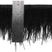 2 Yards Black Ostrich Feathers Fringe Trim Ribbon for Sewing & Crafts - 3-4 inch Width - Buy Online on SooperMarket.com