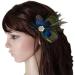 Peacock Hair Clip Natural Fascinator Barrette with Sparking Rhinestone  - Buy Online on SooperMarket.com