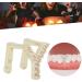 Hip Hop Tooth Brace Fake Teeth Decoration Durable Brass Electroplated Birthday Gift for Hip Hop Fans (Gold) Y Gold - Buy Online on SooperMarket.com