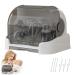 Bottle Sealing Discs Large Bottle Drying Rack with Cover & Removable Drain Tray Dustproof Baby Bottle Organizer Portable Baby Bottle Rack Dryer Grey