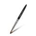 Aokitec Kolinsky Acrylic Nail Brush #10 Oval Crimped Sable Acrylic Brush for Nails Wood Nail Art Brush for Acrylic Application Manicure Tool 10# Black