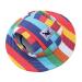 Pet Cap, Round Hat Fashion Dog Canvas Princess Hat Baseball Adjustable Chin Strap Sun Protection Visor for Puppy Dog (M, Color) Medium Color