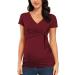 Love2Mi Maternity Breastfeeding Top - Long Sleeve V-Neck S Wine Red - Buy Online on SooperMarket.com