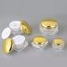 Zeoabsy 4-Pack 5ml Transparent Acrylic Diamond-Shaped Jars with Gold Screw Caps Perfect for Creams Lotions Nail Art & Lip Balm - Buy Online on SooperMarket.com
