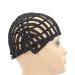 Adjustable Black Wig Cap with Elastic Band and Hair Clips for Braided Crochet Wig Making - Buy Online on SooperMarket.com