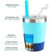 Housavvy 4 Pack 8oz Insulated Stainless Steel Kids Cups with Lids, Straws - BPA Free, Leakproof Toddler Sippy Cups in Navy/Teal/Pink/Rose - Buy Online on SooperMarket.com