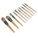 10-Piece Synthetic Eye Shadow & Concealer Brush Set with Storage Bag - Perfect for Beginners | International Shipping Available - Buy Online on SooperMarket.com