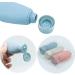 3 Piece Travel Bottle Set - 60ml Refillable Squeeze Bottles for Toiletries Shampoo & Conditioner with Storage Bag - Perfect for International Travel - Buy Online on SooperMarket.com