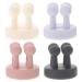 Baluue 4pcs Bathroom Hooks Wall Hanging Hooks Shower Razor Holder for Wall