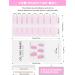 Kalolary 32PCS Cured Gel Nail Polish Strips Adhesive Full Wrap Gel Nail Art Sticker Waterproof Gel Nail Wrap Stickers with Nail File and Stick(UV/LED Lamp Required) (Pink) - Buy Online on SooperMarket.com