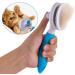 ShipeeKin Effective Grooming Dog/Cat Brush Detangling Comb for Dogs and Long-haired Cat with Cleaning Button against Knotted Hair Self Cleaning Brush for Pets with Medium and Long Hair L9-blue - Buy Online on SooperMarket.com