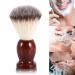 Male Beard Shaving Brush - Nylon Hair & Wooden Handle - Premium Facial Cleansing Tool for Men - Buy Online on SooperMarket.com