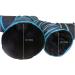 Feline Ruff Premium 4 Way Cat Tunnel | Extra Large 12 Diameter | Collapsible Play Toy for Cats, Rabbits, Kittens, Large Cats, and Dogs - Black/Blue - Buy Online on SooperMarket.com