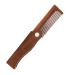 Natural Wooden Beard Comb for Men - Folded Mustache & Beard Brush | Antistatic Pocket Beard Care Tool - Buy Online on SooperMarket.com
