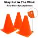DUNCHATY 40 PCS 7 Inch Plastic Soccer Cones for Agility Training - 4 Colors 40Pack Sports Cones - Buy Online on SooperMarket.com