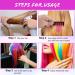 AOOWU 6 Colors Hair Chalk Comb Set - Safe & Non-Toxic Temporary Hair Dye for Girls Kids - Washable Hair Color Brush for Halloween, New Year Party & Cosplay - Buy Online on SooperMarket.com