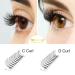 Buy 4D-C-0.10-9 Short Stem Eyelash Extensions - Volume Eyelashes C Curl 0.10mm | 12 Pieces Pack - International Shipping Available - Buy Online on SooperMarket.com