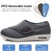 MEJORMEN Men's Diabetic Shoes - Extra Wide Adjustable Closure Sneakers for Swollen Feet - Size 10.5 Black - Buy Online on SooperMarket.com