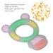 Baby Chew Toy - BPA Free Teether Soft Texture Cartoon Bear for 0-6 Months - Safe & Adorable (Pink) - Buy Online on SooperMarket.com
