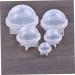 STOBOK 2pcs Silicone Molds for Resin Casting Ice Mold Mini Round Mold Coaster Molds Lamp Shades Silicone Jewelry Mold Epoxy Sphere Mold Resin Casting Molds Resin Mold Manual Ball White 4CM - Buy Online on SooperMarket.com