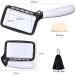 LED Lighted Magnifying Glass - 5 LED Handheld Foldable Reading Magnifier for Books Newspapers Maps Coins Jewellery Hobbies and Crafts - Buy Online on SooperMarket.com