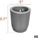 CANALHOUT Silicon Carbide Graphite Crucibles Crucibles for Melting Metal Withstand The High Temperature 1800(3272F) Melting Casting Refining Aluminum Gold Silver Copper (6KG No.6) - Buy Online on SooperMarket.com