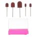 CORHAD 1 Set Nail Sand Ring Cap Nail Drill Sanding Bands Nail Grinding Tool Ceramic Tools Under Nail Cleaner Tool Kit Nail Art Tools Manicure Polishing Heads Supplies Care 8x6cm Rosy