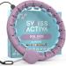 Swiss Activa+ Infinity Hoop Smart Weighted Hula Hoop with Counter | Exercise Equipment for Women Weight Loss | S2 XXL Purple Blue - Buy Online on SooperMarket.com