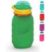 Squeasy Snacker - Green - Reusable silicone squeezy pouch 180ml. Squeezy pouch for self-filling BPA-free