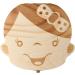 Wooden Baby Teeth Save Box - Kids Tooth Organizer in Souvenir Wood Gift (Girl) - Buy Online on SooperMarket.com