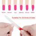 SWKJ 4 PCS Set Glass Nail Files Professional Gradient Color Crystal Nail Files with Cases Double Sided Nail Files Fingernail/Toenail Caring Tools for Home and Salon Use - Buy Online on SooperMarket.com