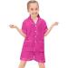 SWOMOG Kids Satin Pyjamas Set - 6-7 Years Rose Red | Short Sleeve 2 Piece Lounge Set for Girls Boys - Buy Online on SooperMarket.com