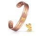 EnerCoppeX Copper Magnetic Bracelet for Women - Detox Jewelry with 3500 Gauss Magnet (CPB-2051T)