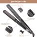 Professional Hair Straightener | Adjustable Flat Iron | 480 F Ceramic Hair Straightening | EU Plug 220V - Buy Online on SooperMarket.com