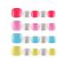 SIUSIO 96Pcs Fake Toe Nails Press on Colorful Square Acrylic Full Cover UV Top Coat for Toenail Salons and DIY Covered Gel Short False Nails Foot Art Tips Sets for Women and Girls(4 Colors)