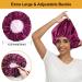 5pcs Double Layer Reversible Satin Bonnet for Black Women - Large Drawstring Silk Hair Cap for Curly Hair and Braids - Buy Online on SooperMarket.com