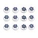 24PCS Rhinestone Flower Spiral Hair Pin Crystal Hair Twisters Coils Hair Clips Metal Spiral Twist Hairpins Hair Pins Wedding Bridal Hair Accessories (Blue)