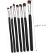 Healeved 7pcs Eyeshadow Daily Use Makeup Brush Horse Hair Concealer Brush Wood Black Lip Brush - Buy Online on SooperMarket.com