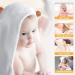 Cozy Bamboo Hooded Bathing Towel for Babies & Kids | Lattcure 90x90 cm | Warm & Soft Bath Towels - Buy Online on SooperMarket.com