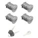 4 Pack Lock Cylinders Fits for Yakima SKS Car Rack System Replacement for SKS Lock Cores Includes 4 Cores 2 Keys and A Control Key