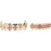 Gold Teeth Brace Set Hip Hop Punk Custom Fit Metal Teeth Decoration Jewelry Gold Teeth Grillz Oral Pain ReliefOral Care() - Buy Online on SooperMarket.com